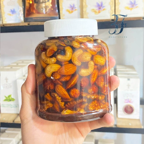 عسل زعفرانی مغزدار 545 گرمی 3 عسل زعفرانی مغزدار 545 گرمی - تصویر 3